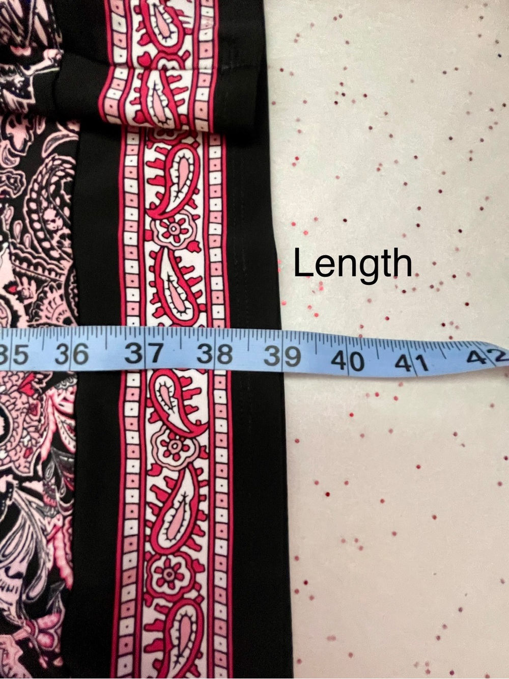 Michael Kors Paisley Print Shift Dress | 2X | Pink & Black Scoop Neck Plus Size - Picture 10 of 10